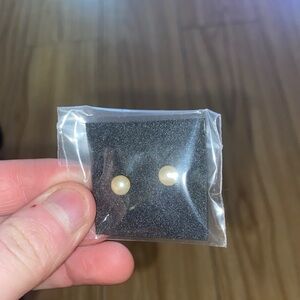 Elegant Pearl Stud Earrings